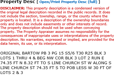 Example of Property Desc section